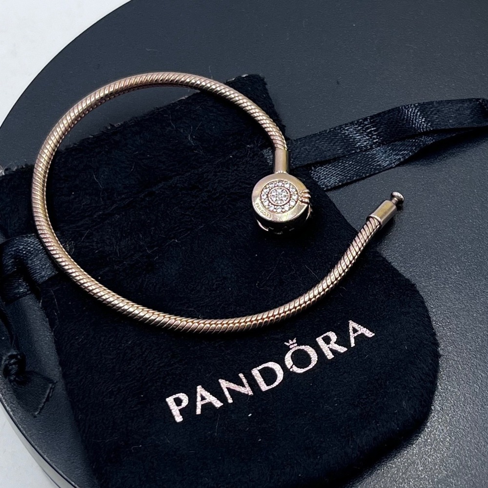 PANDORA Rose 14k Moments Sparkling Crown O Charm Bracelet
589046C01